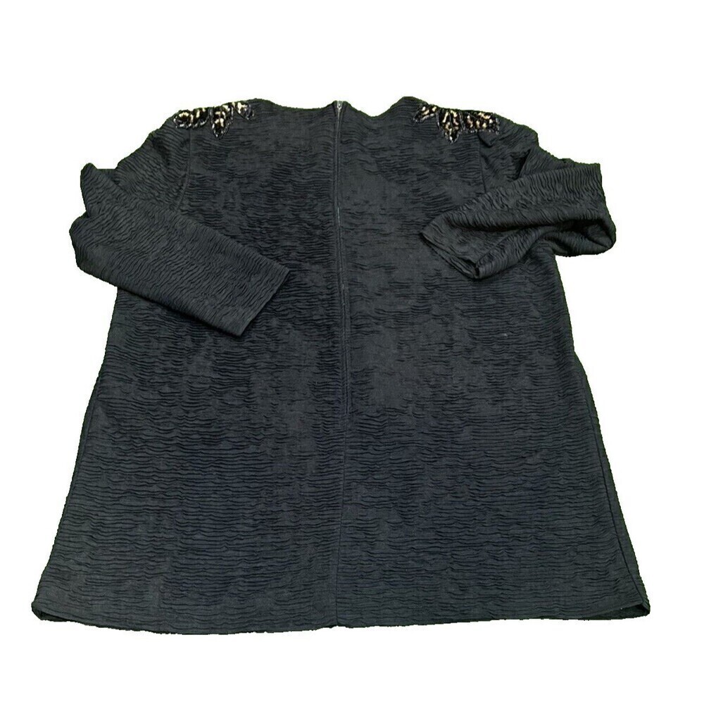 Leslie‎ Fay Vintage 1990s Womens Autumn Fall Leaves Sequin  Top  Xl - Picture 9 of 9